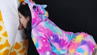 Kate Koss jelmezes lány vad faszszopás