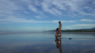 Tengerparti ribanc vadul baszik napfényben