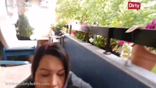 Lara Bergmann balerina szopás nagy fasszal dugva