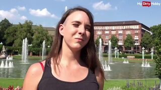 Német turista kültéri anális napfényben vadul