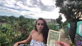 Forró latin szépség egy dollárért kap vad szexet