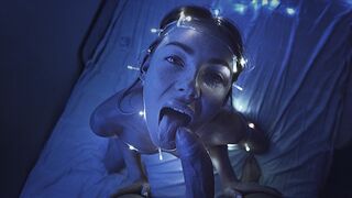 Karácsonyi fények közt szenvedélyes szex egy dögös, fitt bombázóval