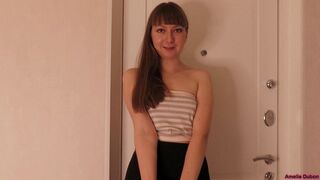 A szeretőm bugyi nélkül és a puncijában a cum-mal hagyta el a házam a szenvedélyes szex után