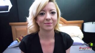 Szőke csábító Keyton élvezi a vad dugást a Brand New Amateurs forgatásán és minden határt feszeget a castingon